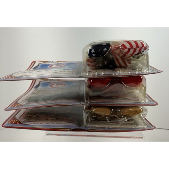 McDonald’s Teanie Beanie Babies 2000 International Bears II Bundle (3pcs) - Picture 8 of 8